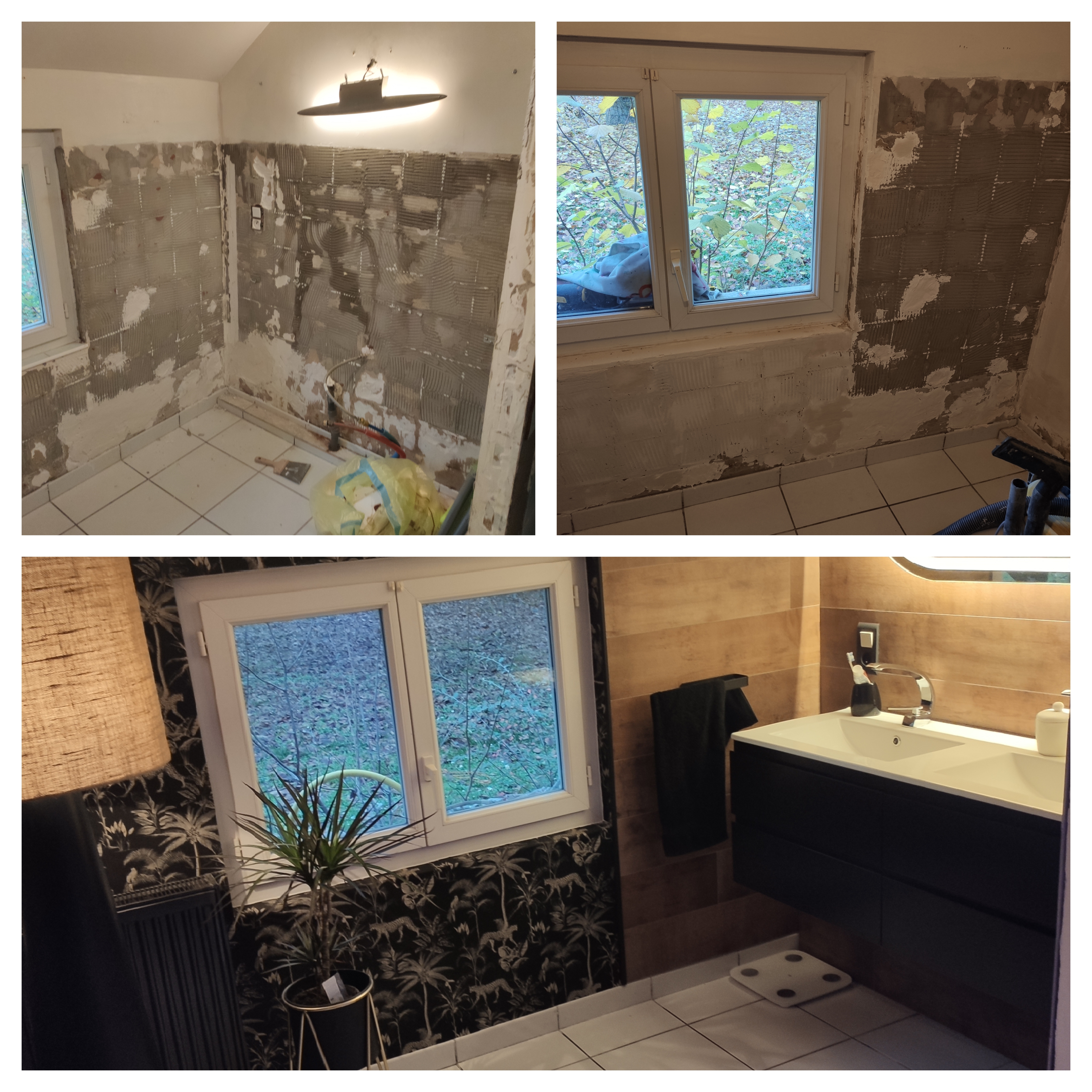 Travail salle de bain