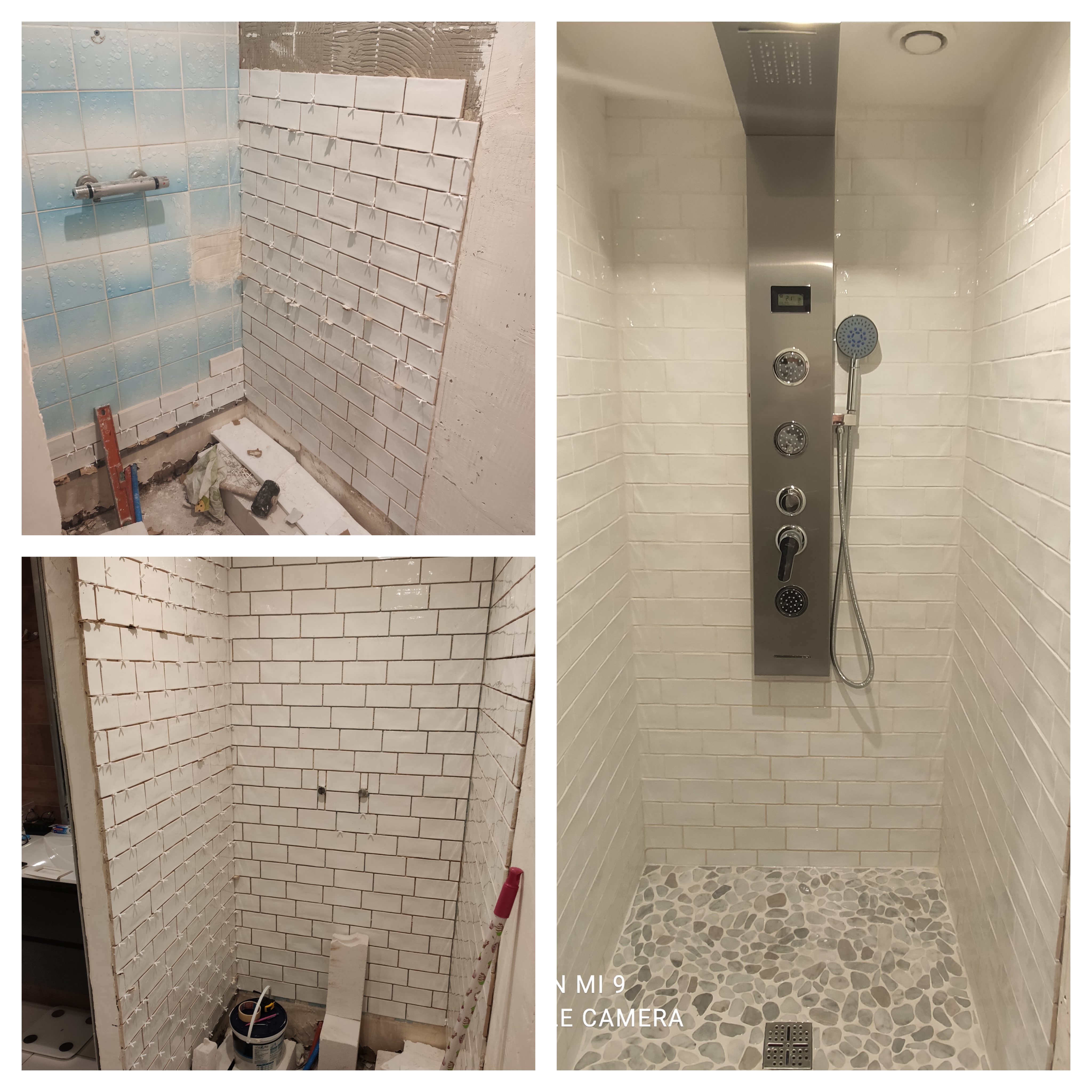 Travail douche